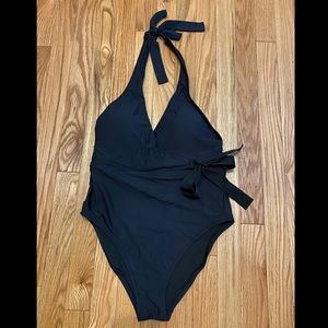 J. Crew Halter Wrap One Piece Swimsuit NWT!